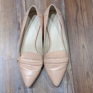 Cole Haan Pink Leather Pointed Toe Flats